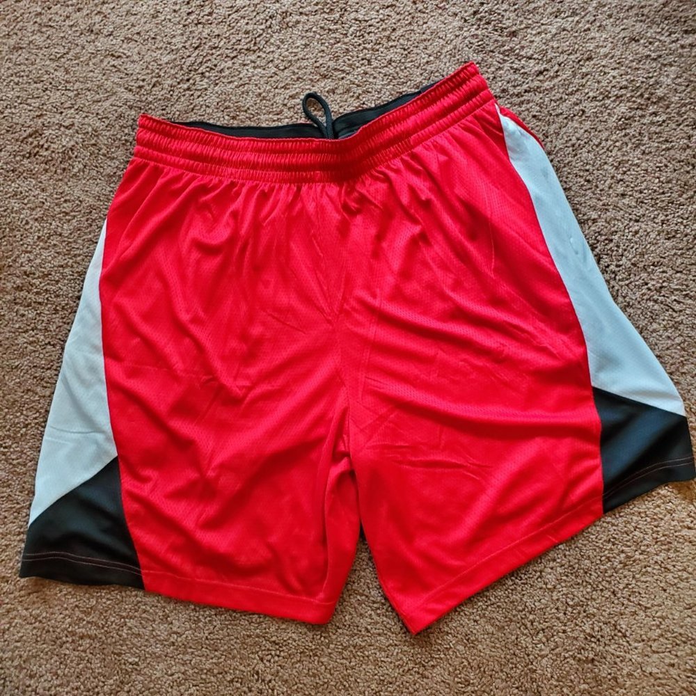 Nike Mens Red Loose Fit Dri Fit Athletic Shorts Size 3XL